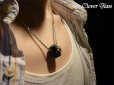 画像2: CLOVER GLASS スカルペンダント ハンドメイド ガラス メンズ (2)