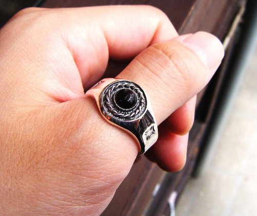 他の写真2: 【カルチャーゲート】オニキスリング　RING No.21