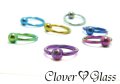 CLOVER GLASS Titanium Captive Bead Ring 16Ga CG-T-CBR16 クローバーグラス チタン キャプティブビーズリング ボディピアス メンズ レディース