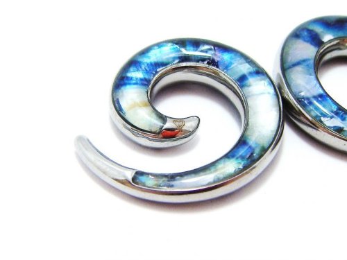 他の写真2: CLOVER GLASS  Mother of Pearl Spirals CG-SCSPP3 クローバーグラス ボディピアス スパイラル メンズ レディース