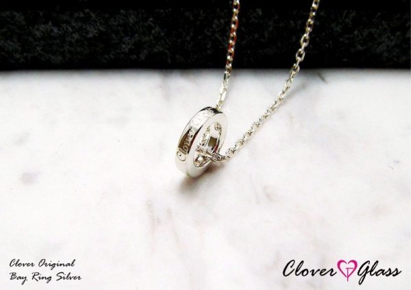 画像1: CLOVER925　誕生石・チャーム・ペンダント　CLOVER GLASS　Birthday Stone Charm　ベビーリング　メンズ　レディース　CGP-02/SV