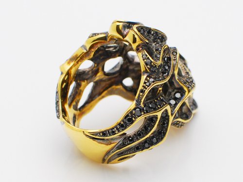 他の写真2: キングリモ　グラフィティーヘッドリング　パヴェ　GRAFFITI HEAD RING_PAVE　KLR57GBCZ　King Limo　リング