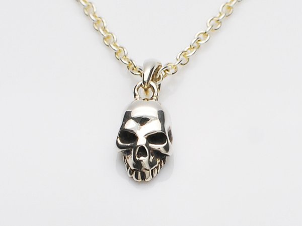 画像1: 【King Limo】　MICRO SKULL NECKLACE マイクロスカルネックレス　キングリモ KLCM15　シルバーペンダント