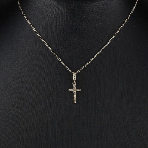 他の写真1: キングリモ　マイクロクロスネックレス　MICRO CROSS NECKLACE　KLT06GCZ　King Limo　ネックレス