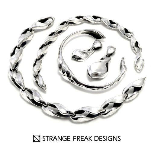 他の写真3: ストレンジフリークデザインス　フルーレティIIブレスレットWide（太め）SFD-B-028W　STRANGE FREAK DESIGNS　ブレスレット　メンズ