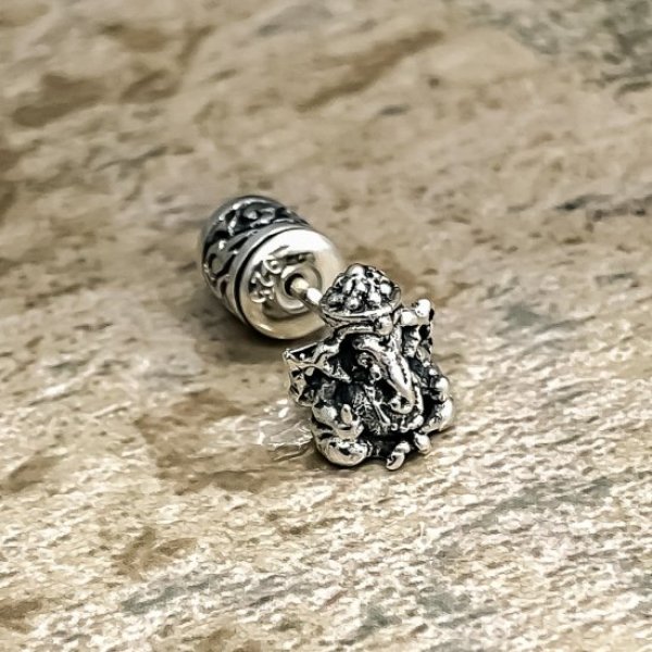 画像1: ソカロ　ガネーシャ・ピアス　片売り　ZZES-0015　ZOCALO　ピアス