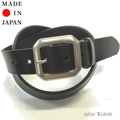 他の写真1: オイルレザー　ギャリソンベルト　ブラック　CLOVER925セレクト　日本製　CLSLCT-L011