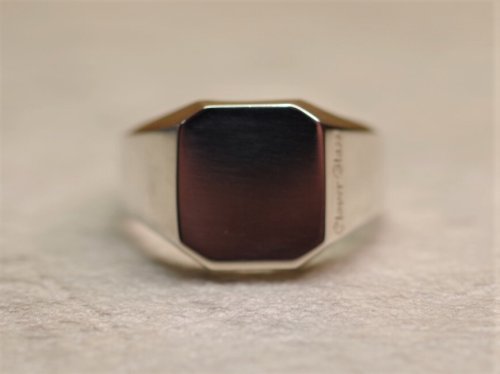 他の写真1: CLOVER925　C.G Signet Ring　印台リング　CLOVER GLASS　CLR-10/SV　CLOVER925オリジナルリング　