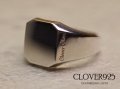 CLOVER925　C.G Signet Ring　印台リング　CLOVER GLASS　CLR-10/SV　CLOVER925オリジナルリング　