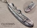 CLOVER925　ラブアンドヘイト・フェザーペンダント　LOVE＆HATE FEATHER PENDANT　CLPD-02/SV　シルバーペンダント　メンズ　レディース