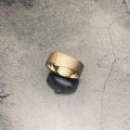 【即納サイズあり】KANAME　カナメ　半巾帯リング　ゴールドカラー　hankinobi ring　KR-012　リング　メンズ　レディース