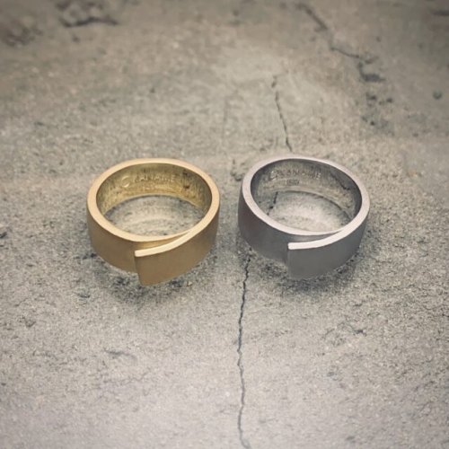 他の写真2: 【即納サイズあり】KANAME　カナメ　半巾帯リング　ゴールドカラー　hankinobi ring　KR-012　リング　メンズ　レディース