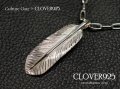 CLOVER925　カルチャーゲート・コラボレーション・フェザーペンダントM　C×C FEATHER PENDANT　CCPD-02/SV　シルバーペンダント　メンズ　レディース
