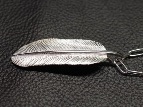 他の写真1: CLOVER925　カルチャーゲート・コラボレーション・フェザーペンダントL　C×C FEATHER PENDANT　CCPD-03/SV　シルバーペンダント　メンズ　レディース