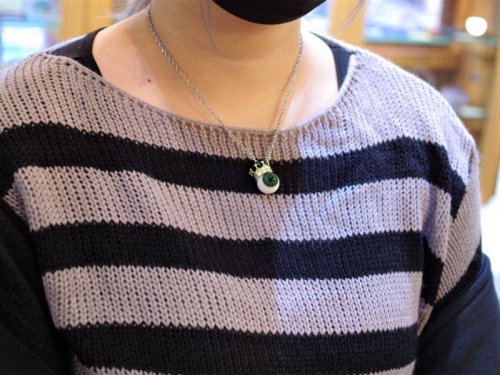 他の写真1: CLOVER925　義眼ペンダント　Hand Made Glass Pendant　CGPD-01　真鍮クラウン　CLOVER GLASS　ガラスペンダント　メンズ　レディース