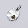 ソカロ　HAMMERED TEXTURE PLATE PENDANT（EYE OF PROVIDENCE） 槌目プレートペンダント アイ・オブ・プロビデンス　ZPDS-0120　ZOCALO　ペンダント