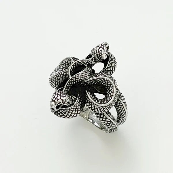 画像1: ソカロ　INFINITY DOUBLE SNAKE RING　∞ インフィニティー・ダブル・スネーク・リング　ZRS-0030　ZOCALO　リング