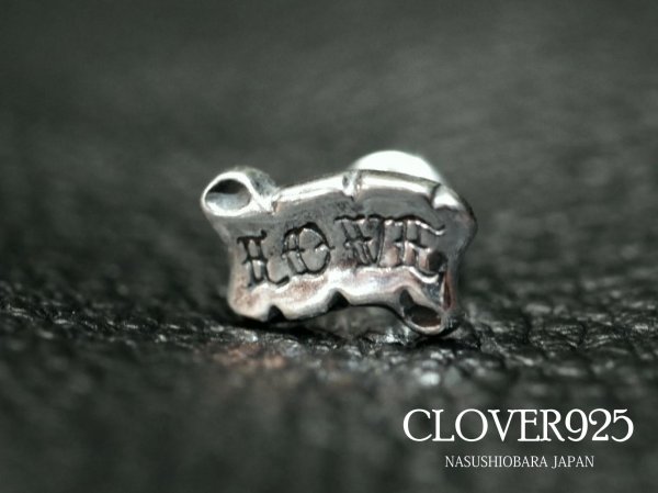 画像1: CLOVER925　ラブ＆ヘイト・ドレープ ピアス　Love & Hate Drape stud　CLE-01/SV　メンズ　レディース