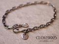 CLOVER925　アンカーチェーンブレスレット　ANCHOR CHAIN  BRACELET　CLBR-03　シルバーブレスレット　メンズ　レディース