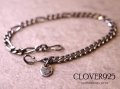 CLOVER925　フラットリンクチェーンブレスレット　FLAT LINK CHAIN  BRACELET　CLBR-02　シルバーブレスレット　メンズ　レディース