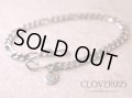 CLOVER925　フラットリンクチェーンブレスレット　FLAT LINK CHAIN  BRACELET　CLBR-02　シルバーブレスレット　メンズ　レディース
