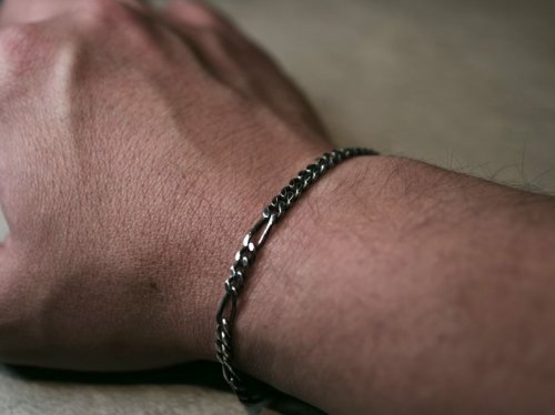 他の写真3: CLOVER925　フラットリンクチェーンブレスレット　FLAT LINK CHAIN  BRACELET　CLBR-02　シルバーブレスレット　メンズ　レディース