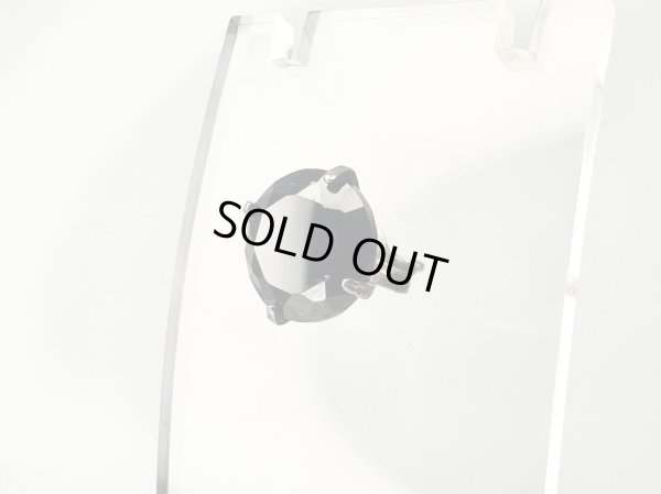 画像1: CLOVER925セレクト　ブラックCZ・ピアス　8mm　シルバーピアス　片売り　CLSLCT-E037