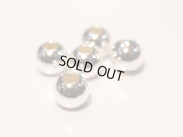 画像1: シルバービーズ　ラウンドビーズ　6mm（5個セット）　CL-PARTS003_6