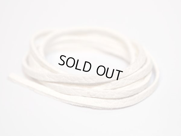 画像1: ディアスキンレース 鹿革紐（ホワイト）3mm 90cm　CL-PARTS004_3_WH