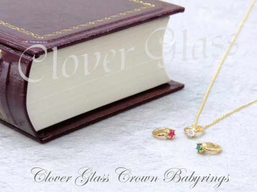 他の写真1: CLOVER925　クラウン・ベビーリング・ネックレス　CLOVER GLASS　Crown Baby Ring Pendant　誕生石　CGP-06G　CLOVER925オリジナルペンダント　