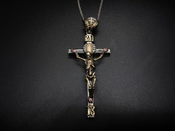 画像1: シリーエッセンス silly essence クロスコフィンペンダントcross coffin/s.brass/silver SEPH-0012/SV/BR Silver925 ペンダントトップ メンズ レディース