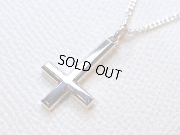 画像1: 逆クロスペンダント PT-104SKS CLOVER925セレクト シルバーペンダントトップ