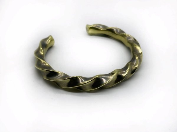 画像1: シリーエッセンス silly essence ツイストヘビーバングル twisted heavy bangle brass sebn-0010 メンズ レディース