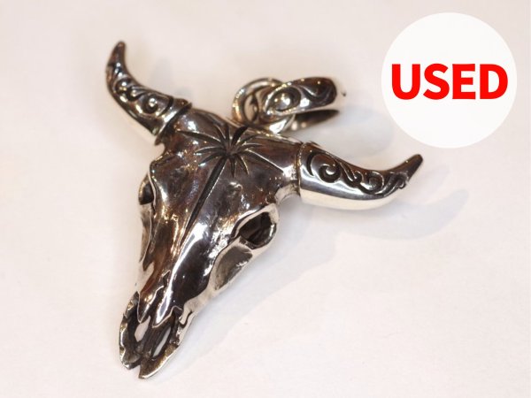 画像1: 【Used】SAAD バッファロースカル ペンダントトップ SILVER925  メンズ レディース