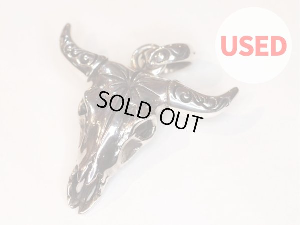 画像1: 【Used】SAAD バッファロースカル ペンダントトップ SILVER925  メンズ レディース