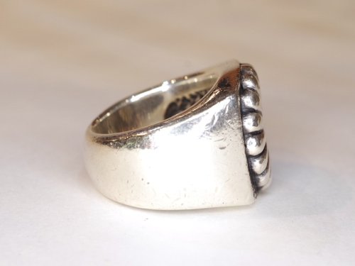 他の写真3: 【Used】龍頭 愛国リング 菊印台 18号 SILVER925 リング メンズ レディース