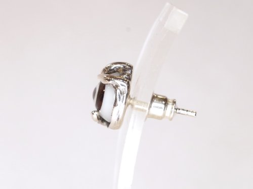 他の写真2: CLOVER925セレクト　義眼・ピアス　ブラウン　シルバーピアス　片売り　CLSLCT-E047BR