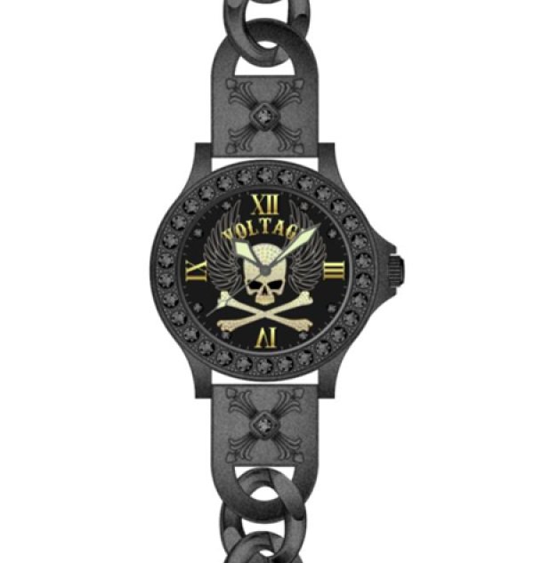 画像1: ヴォルテージ　WING SKULL　VO-030B-02M　VOLTAGE　ボルテージ【腕時計】