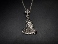 シリーエッセンス silly essence プレイングハンズ・リボンペンダント praying hands/ribbon pendant/silver Silver925 ペンダントトップ メンズ レディース