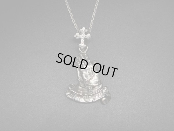 画像1: シリーエッセンス silly essence プレイングハンズ・リボンペンダント praying hands/ribbon pendant/silver Silver925 ペンダントトップ メンズ レディース