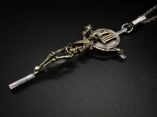 他の写真1: シリーエッセンス silly essence リバースクロスペンダント re-birth cross pendant pendant/silver/brass Silver925 ペンダントトップ メンズ レディース