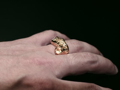 他の写真1: CLOVER925　ドレープリング　Drape Ring　CLR-01G/SV　金鍍金　リング　メンズ　レディース