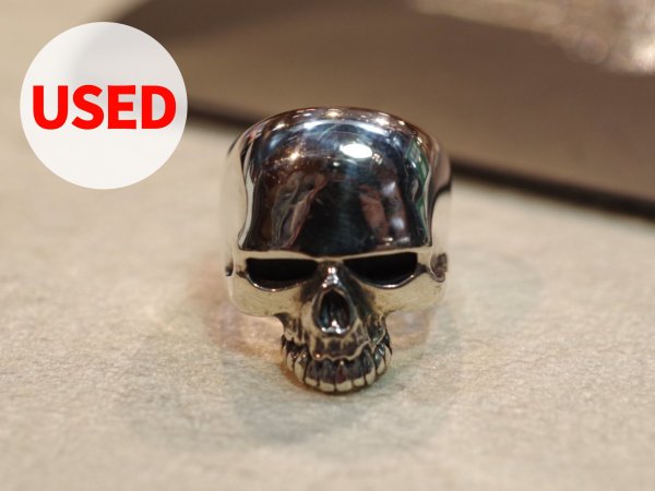 画像1: 【Used】CRAZY PIG DESIGNS　Evil Skull Ring Small 12号 SILVER925 クレイジーピッグ リング スカル メンズ レディース