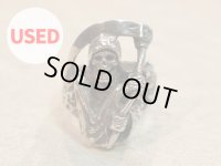 【Used】CRAZY PIG DESIGNS Grim Reaper Ring 24号 SILVER925 クレイジーピッグ リング スカル メンズ レディース