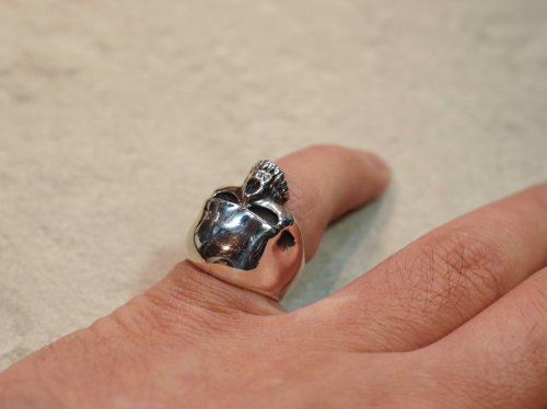 他の写真2: 【Used】CRAZY PIG DESIGNS　Evil Skull Ring Small 12号 SILVER925 クレイジーピッグ リング スカル メンズ レディース
