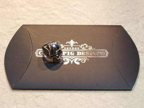 他の写真3: 【Used】CRAZY PIG DESIGNS　Evil Skull Ring Small 12号 SILVER925 クレイジーピッグ リング スカル メンズ レディース