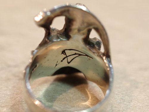 他の写真1: 【Used】CRAZY PIG DESIGNS Grim Reaper Ring 24号 SILVER925 クレイジーピッグ リング スカル メンズ レディース