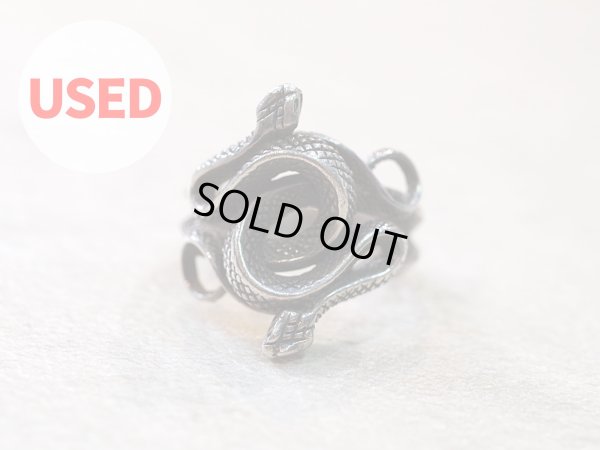 画像1: 【Used】ZOCALO ダブル・スネーク・リング 22号 SILVER925 ソカロ リング メンズ レディース