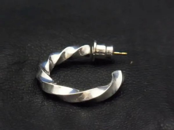 画像1: 2＄s Jewelry　2ドルズジュエリー　large edge twist pierce  Silver925　シリーエッセンス silly essence