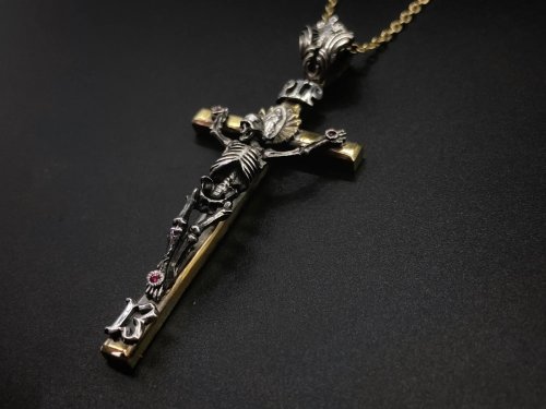 他の写真1: シリーエッセンス silly essence クロスコフィンペンダント cross coffin pendant/brass/silver Silver925 ペンダントトップ メンズ レディース